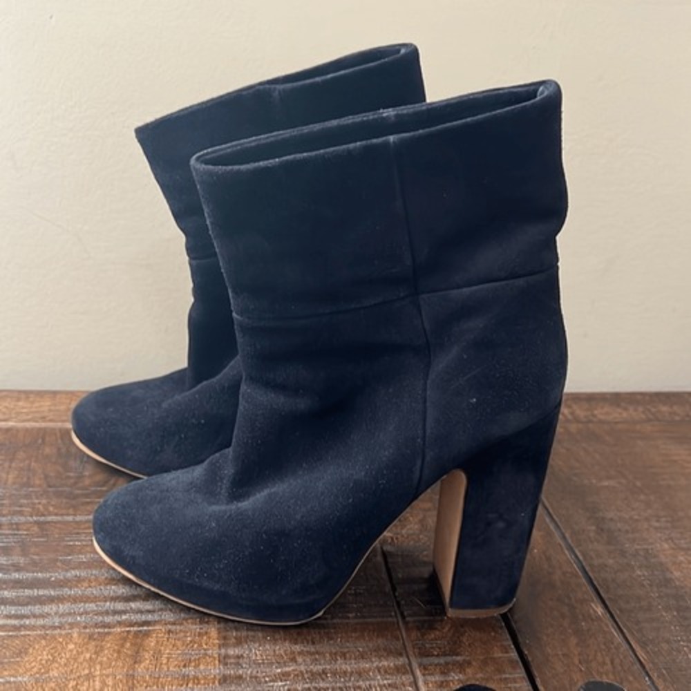 Rupert Sanderson Black Suede Ankle Boots